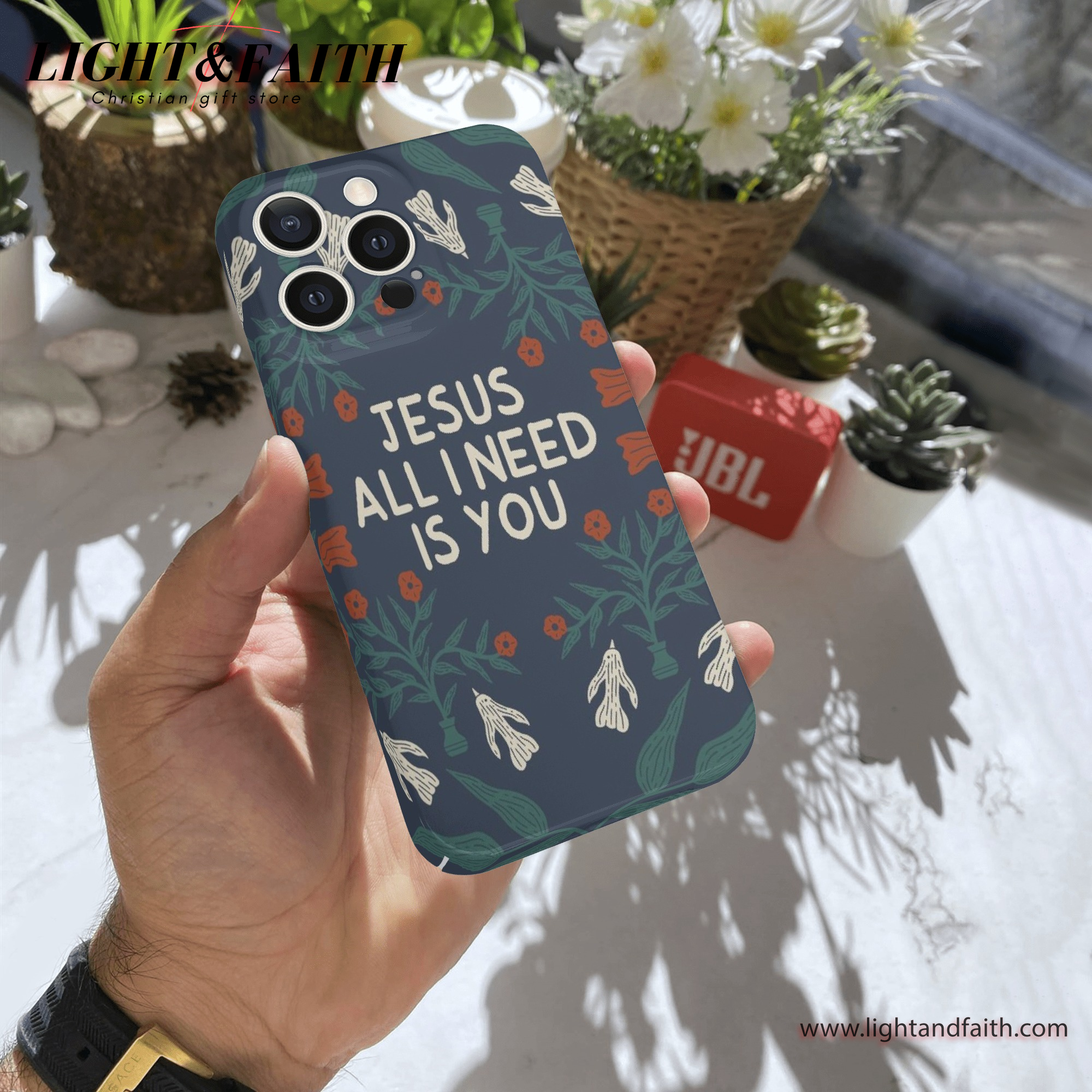 Jesus All I Need You Phone Case, Christian Phone Case, Bible Verse Phone Case, Religious Gift, PCLAF09
